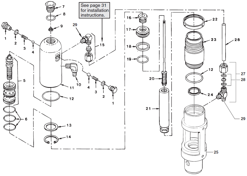 PowrTwin 6900XLT Hydraulic Motor Parts